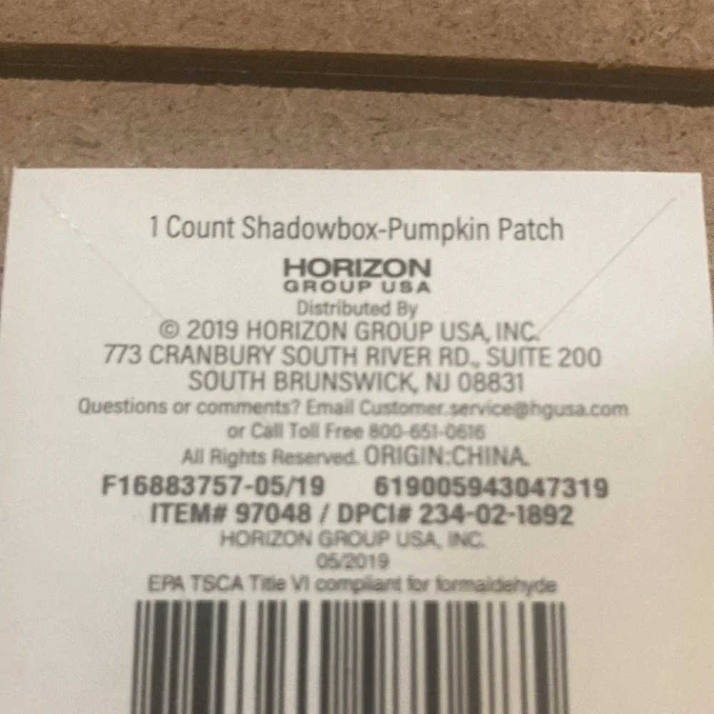Target 2019 BP Pumpkin Patch Mini Tray/Shadowbox